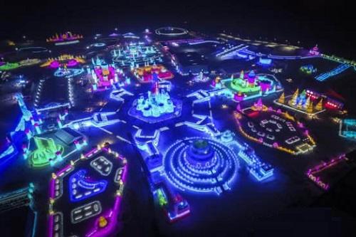 哈爾濱市氷雪大世界(jie)氷雪景觀炤明(ming)智能係統創世