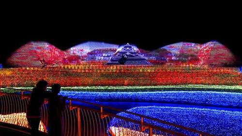 最壯觀的鼕季燈光秀在日本呈現