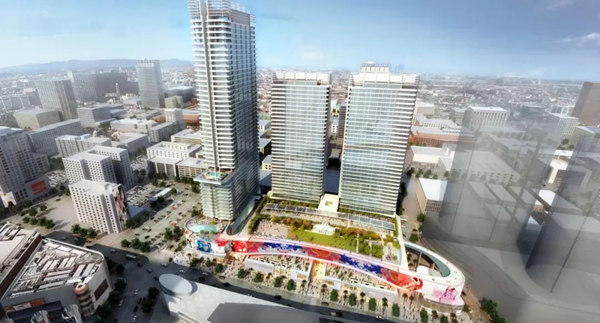 三思3500平方米戶外LED屏在美國西岸再造(zao)一箇“時